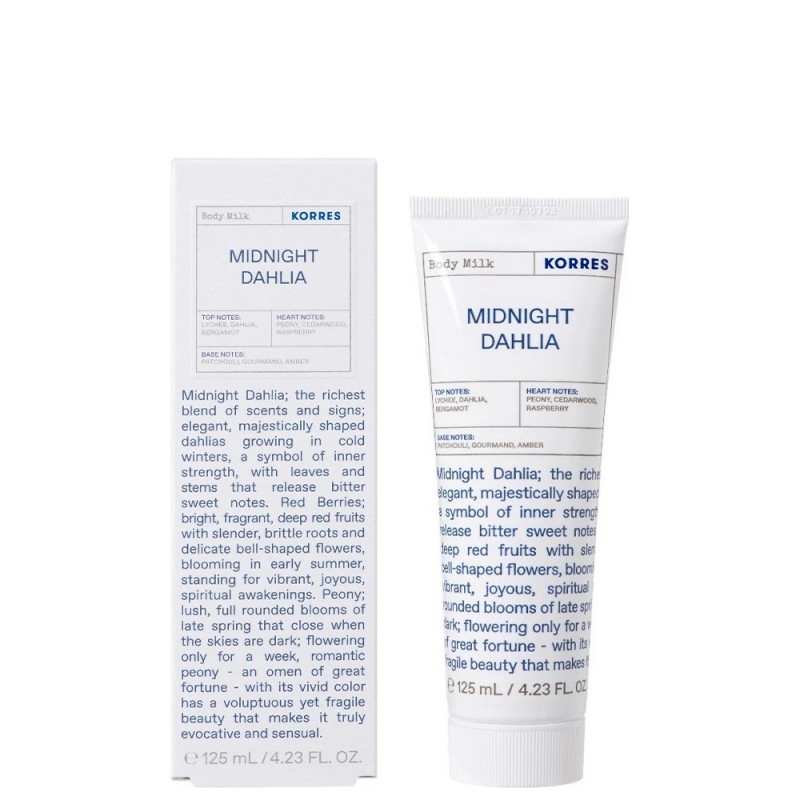 Korres Body Milk Midnight Dahlia, 125ml Korres Body Milk Midnight Dahlia, 125ml