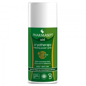 Pharmasept Aid Cryotherapy Freezing Power Spray Τοπικό Αναλγητικό Spray με Εκχυλίσματα Βοτάνων, 150ml