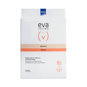 Eva Intermed Intima Menofix Period Patch Αυτοκόλλητο Θερμαινόμενο Επίθεμα για την Ανακούφιση των Πόνων Περιόδου, 3τεμ