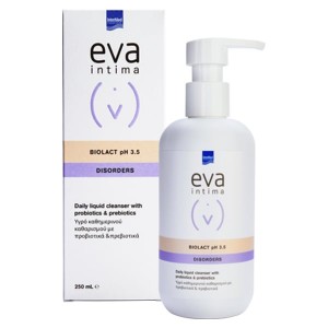 Eva Intima Biolact pH 3.5 Disorders Υγρό Καθημερινού Καθαρισμού με Προβιοτικά και Πρεβιοτικά, 250ml