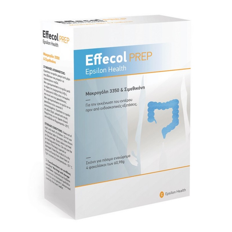 Effecol PREP Σκόνη για Πόσιμο Εναιώρημα για την κένωση του Εντέρου πριν από Ενδοσκοπικές Εξετάσεις, 4 sachets x 60,98gr Effecol PREP Σκόνη για Πόσιμο Εναιώρημα για την κένωση του Εντέρου πριν από Ενδοσκοπικές Εξετάσεις, 4 sachets x 60,98gr