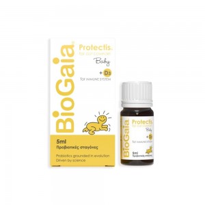 BioGaia ProTectis Baby Drops + D3, Προβιοτικό σε σταγόνες για την Αντιμετώπιση των Κολικών του 1ου τριμήνου στα Βρέφη, 5ml 