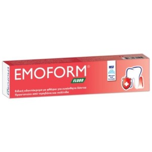 Emoform Fluor Swiss Ειδική Οδοντόκρεμα με Φθόριο για Ευαίσθητα Δόντια, 50gr