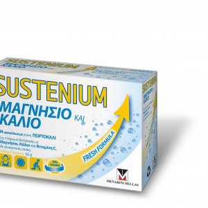 Sustenium Μαγνήσιο & Κάλιο για Ενυδάτωση σε περιόδους έντονης ζέστης & εφίδρωσης, με γεύση πορτοκάλι, 14 sachets