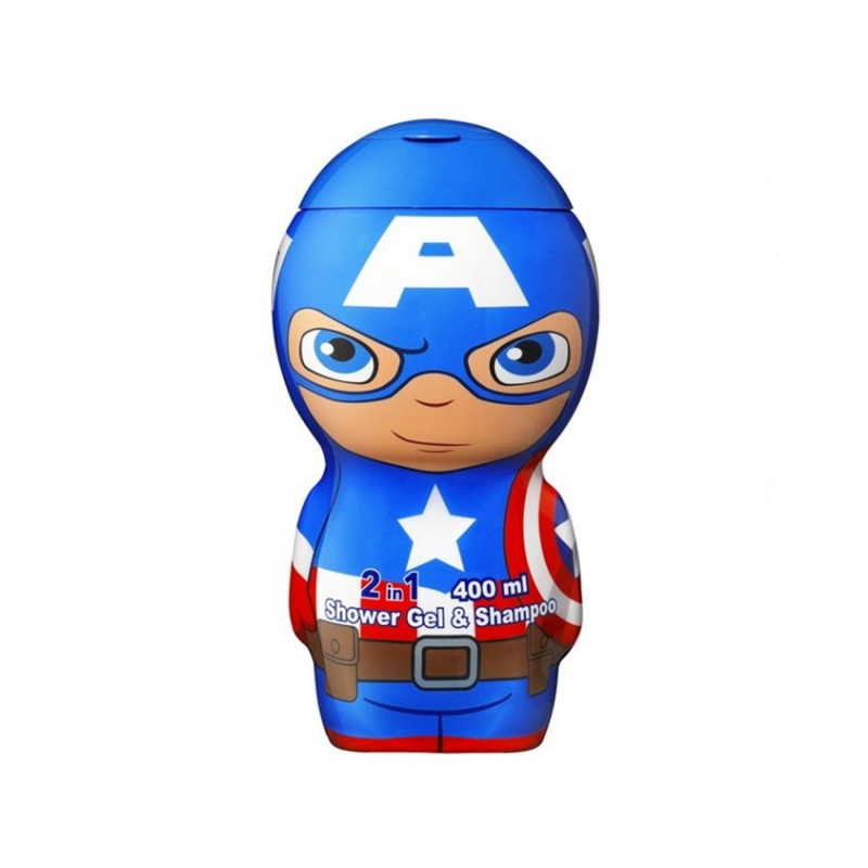 AirVal Captain America 2 in 1 Αφρόλουτρο και Σαμπουάν, 400ml AirVal Captain America 2 in 1 Αφρόλουτρο και Σαμπουάν, 400ml