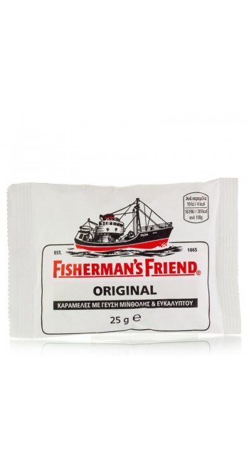 Fisherman's Friend Original Καραμέλες Extra Strong Μινθόλη & Ευκάλυπτος, 25gr