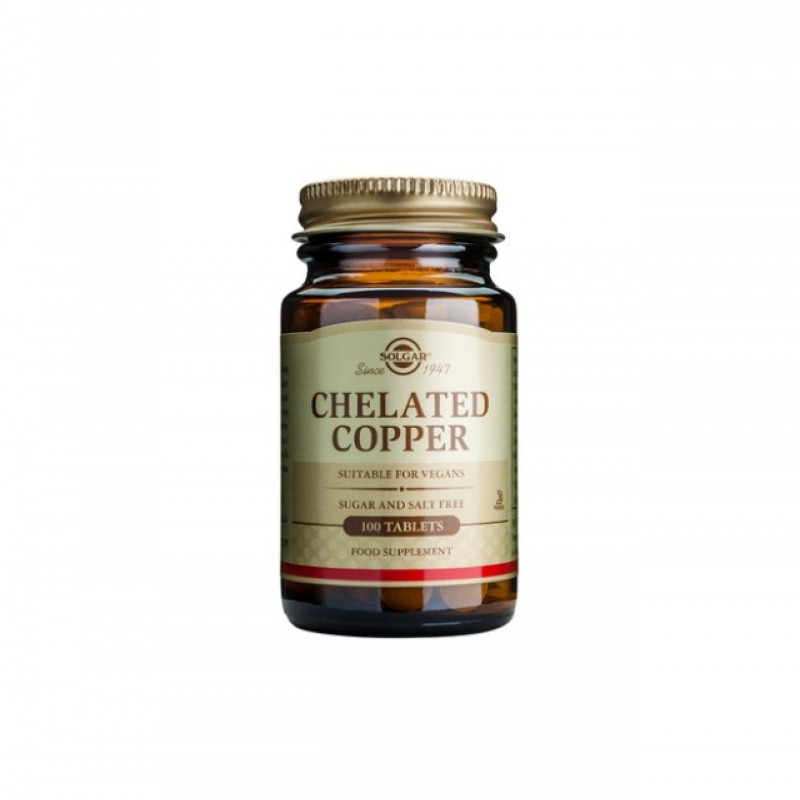 Solgar Chelated Copper 2.5mg (100 δισκία)