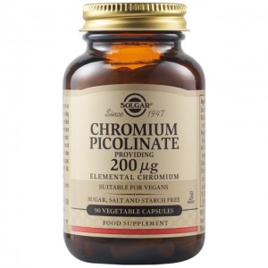 Solgar Chromium Picolinate 200mcg (90 φυτικές κάψουλες)