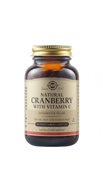 Solgar  Cranberry with Vitamin C  (60 φυτικές κάψουλες)
