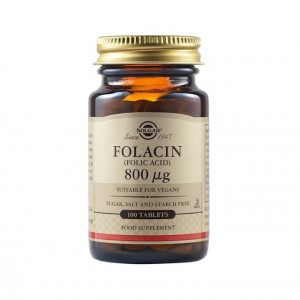 Solgar Folic Acid 800mcg (100 δισκία)
