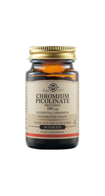 Solgar Chromium Picolinate 100mcg (90 δισκία)