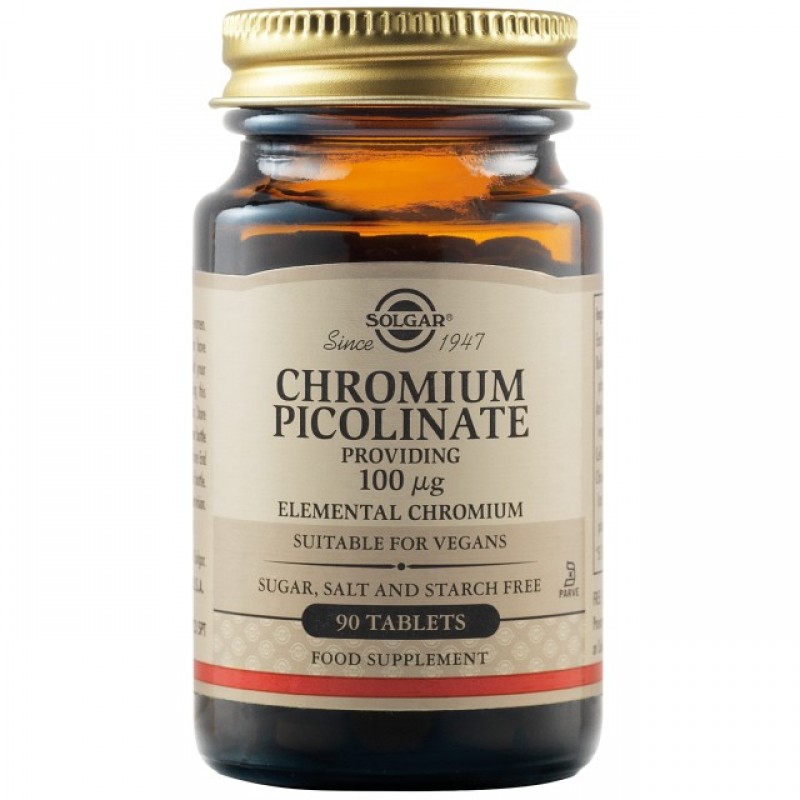 Solgar Chromium Picolinate 100mcg (90 δισκία)