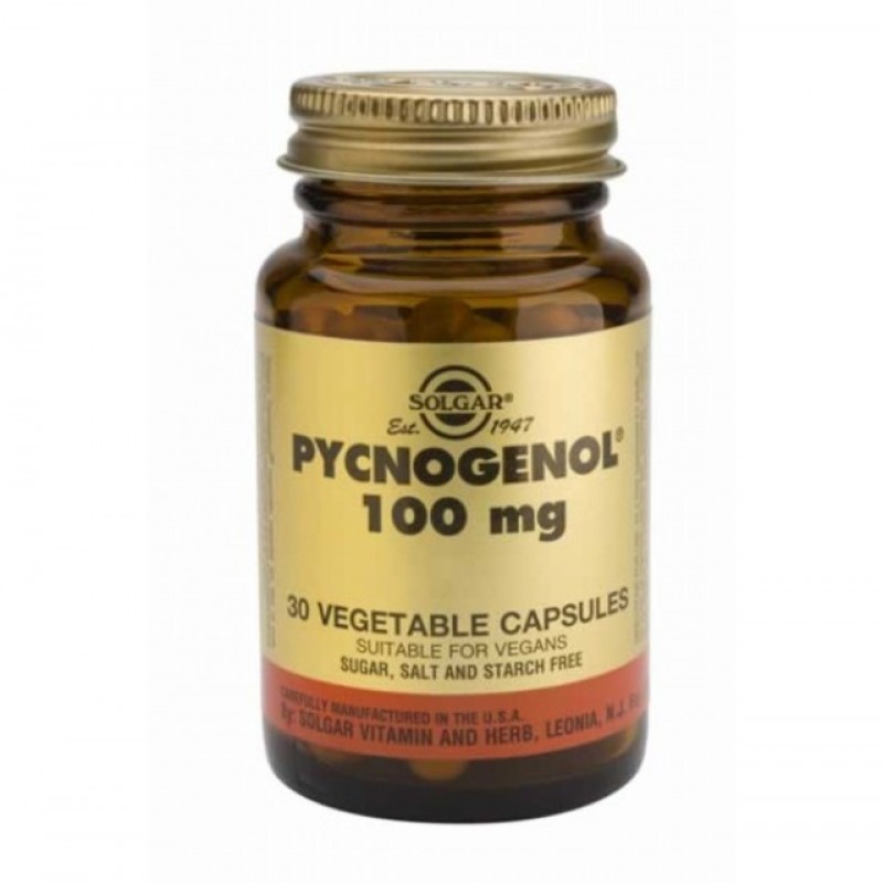 Solgar Pycnogenol 100mg (30 φυτικές κάψουλες)