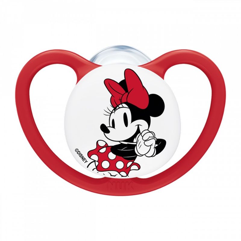 Nuk Πιπίλα Σιλικόνης Perfect Match Air Minnie 0-6m (Κόκκινη - 1 τμχ)