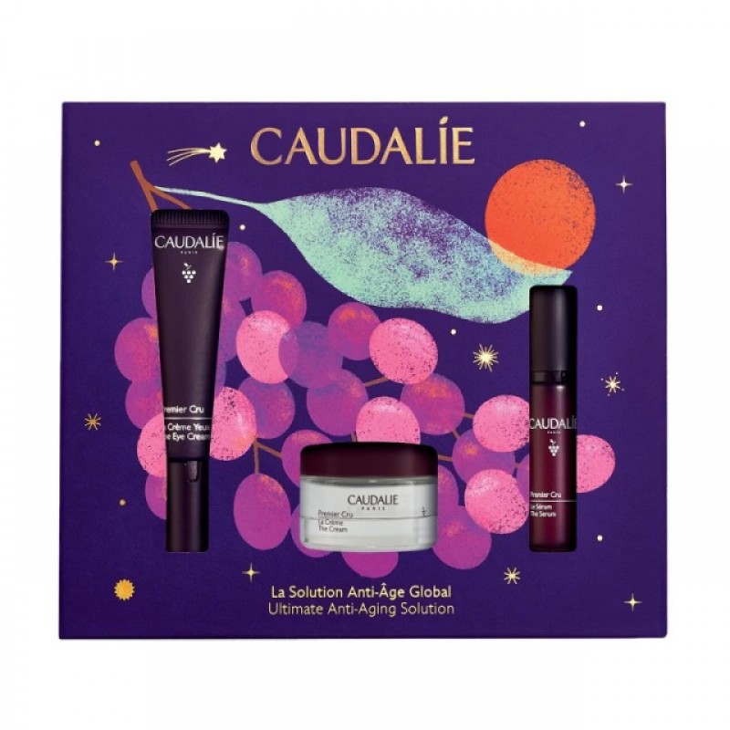 Caudalie Xmas Promo Ultimate Anti-Aging Solution με Premier Cru The Eye Cream 15ml, Premier Cru The Serum 10ml & Premier Cru The Cream 15ml