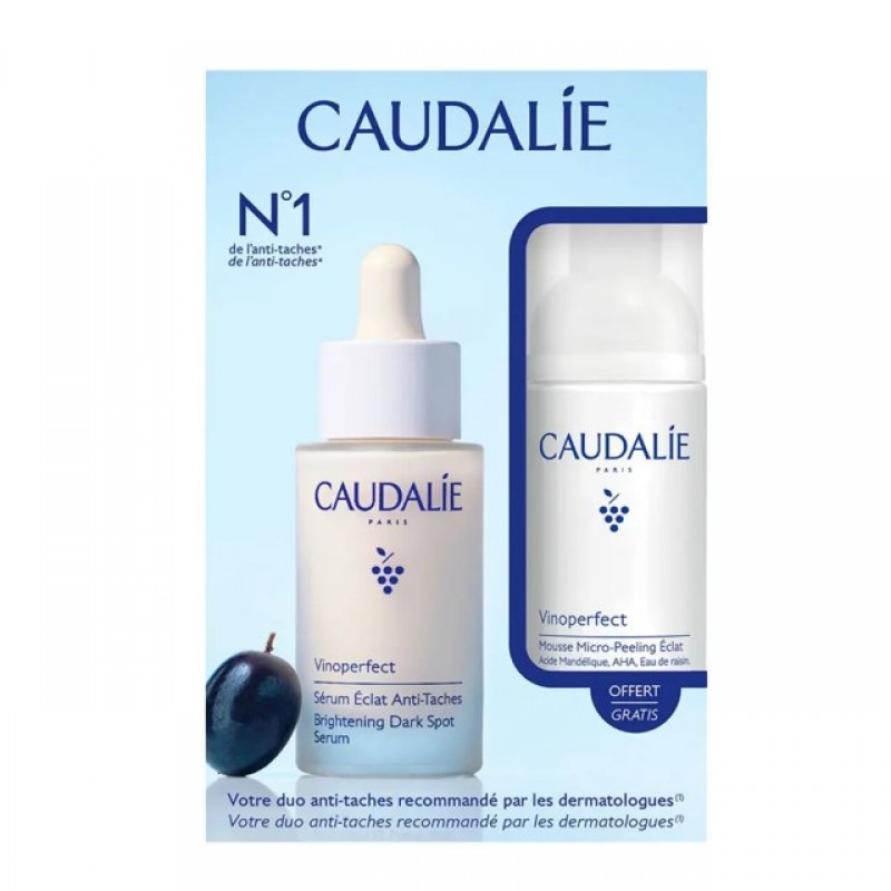 Caudalie Promo Set Vinoperfect Radiance Serum (30ml) & Brightening Micropeel Foam (50ml)