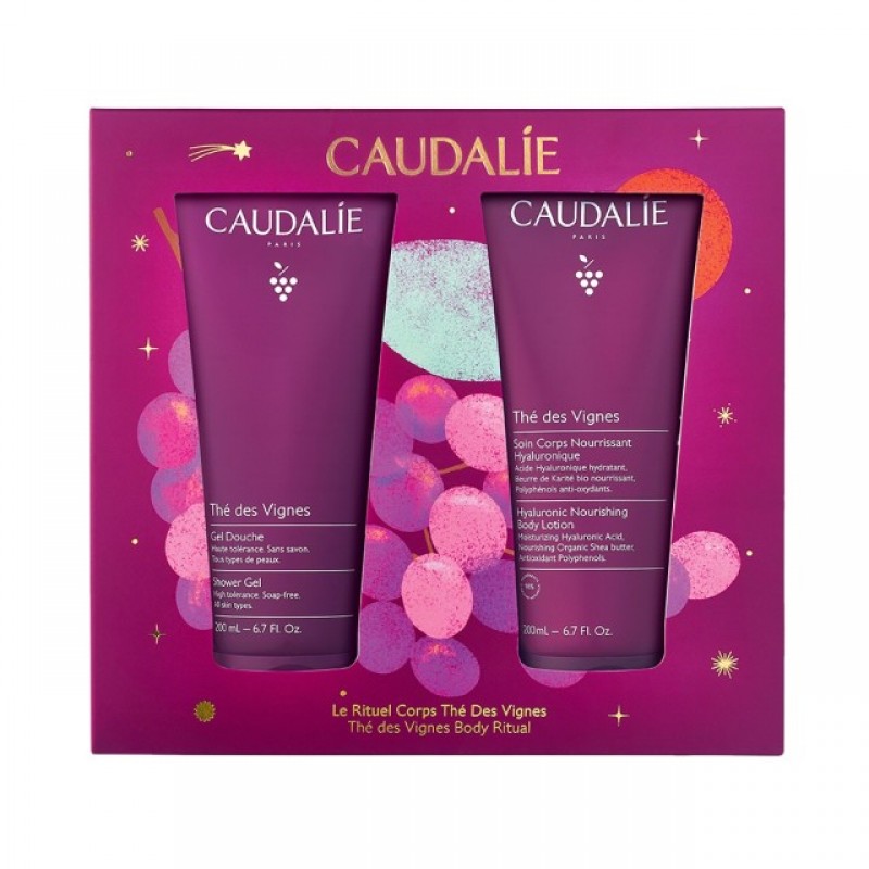 Caudalie Thé des Vignes Nourishing Body Care Set (Σετ Περιποίησης Σώματος 2x200ml)