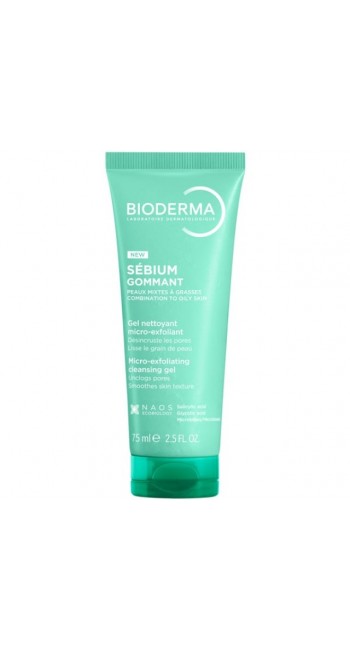 Bioderma Sébium Gommant Gel Απαλό Απολεπιστικό Τζελ (75ml)