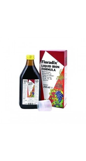 Power Health Floradix Γυναικείο Τονωτικό με Ειδικά Εκχυλίσματα Φρούτων, Σίδηρο & Βιταμίνες, 250ml