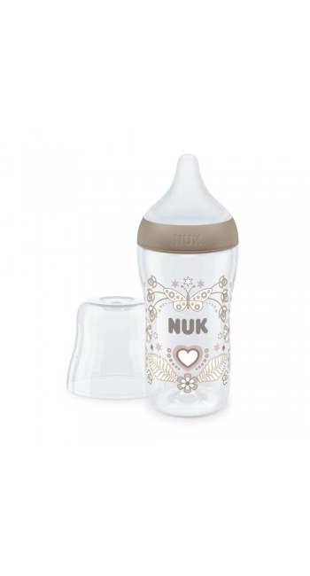 NUK Perfect Match Πλαστικό Μπιμπερό Heart 3+m (260ml)