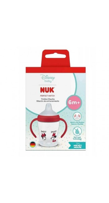 NUK Perfect Match Disney Εκπαιδευτικό Κύπελλο Minnie 6m+ (150ml)