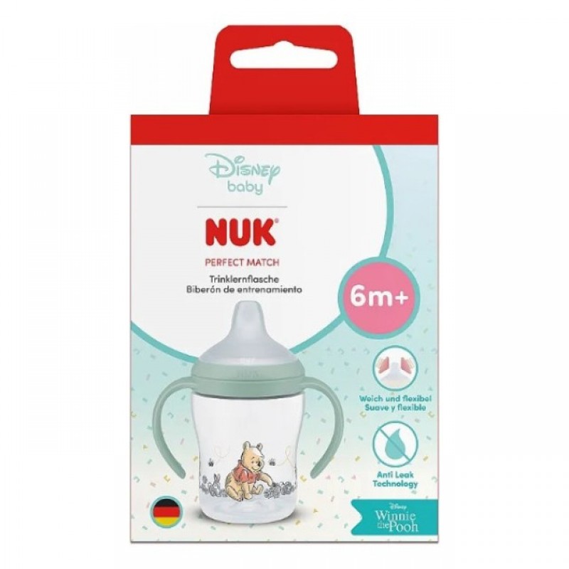 NUK Perfect Match Disney Εκπαιδευτικό Κύπελλο Winnie the Pooh 6m+ (150ml)