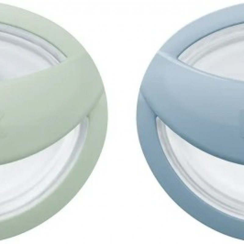 NUK Perfect Match Πιπίλες Σιλικόνης Green - Blue 0-6m (2 τμχ - 10.175.338)