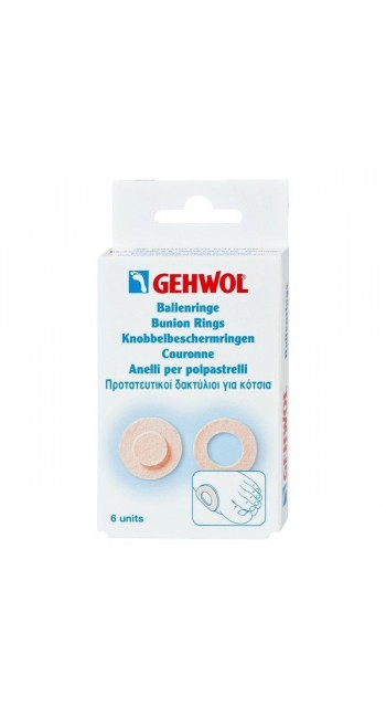 Gehwol Bunion Ring Round, Στρογγυλός Προστατευτικός Δακτύλιος για τα Κότσια 6τμχ 