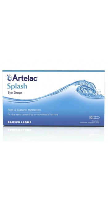 Bausch & Lomb Artelac Splash Οφθαλμικές Σταγόνες σε Αμπούλες (30x0.5ml)