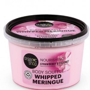Natura Siberica Organic Shop Σουφλέ Σώματος Σαντιγί Μαρέγκα Φράουλα & Καρύδα (250ml)  