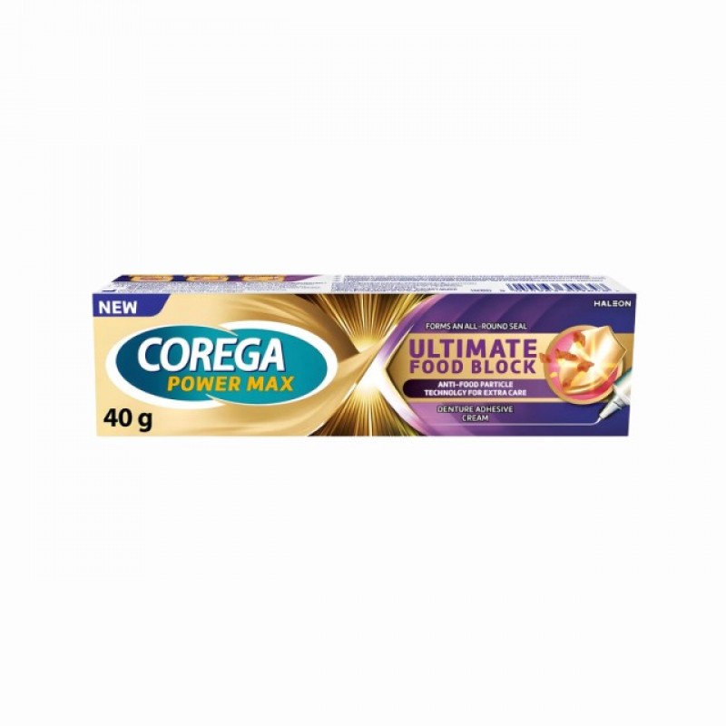 Corega Food Block Στερεωτική Κρέμα Οδοντοστοιχίας (40g)