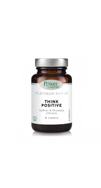 Power Of Nature Platinum Range Think Positive για τη Φυσιολογική Ψυχολογική Λειτουργία, 30caps