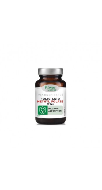 Power Health Platinum Range Folic Acid Methyl Folate 400μg (60 Κάψουλες)