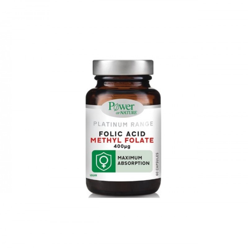Power Health Platinum Range Folic Acid Methyl Folate 400μg (60 Κάψουλες)