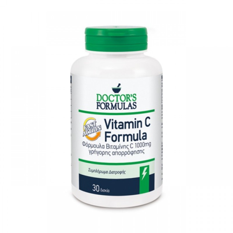 Doctor's Formulas Vitamin C 1000mg Fast Action (30 Κάψουλες)