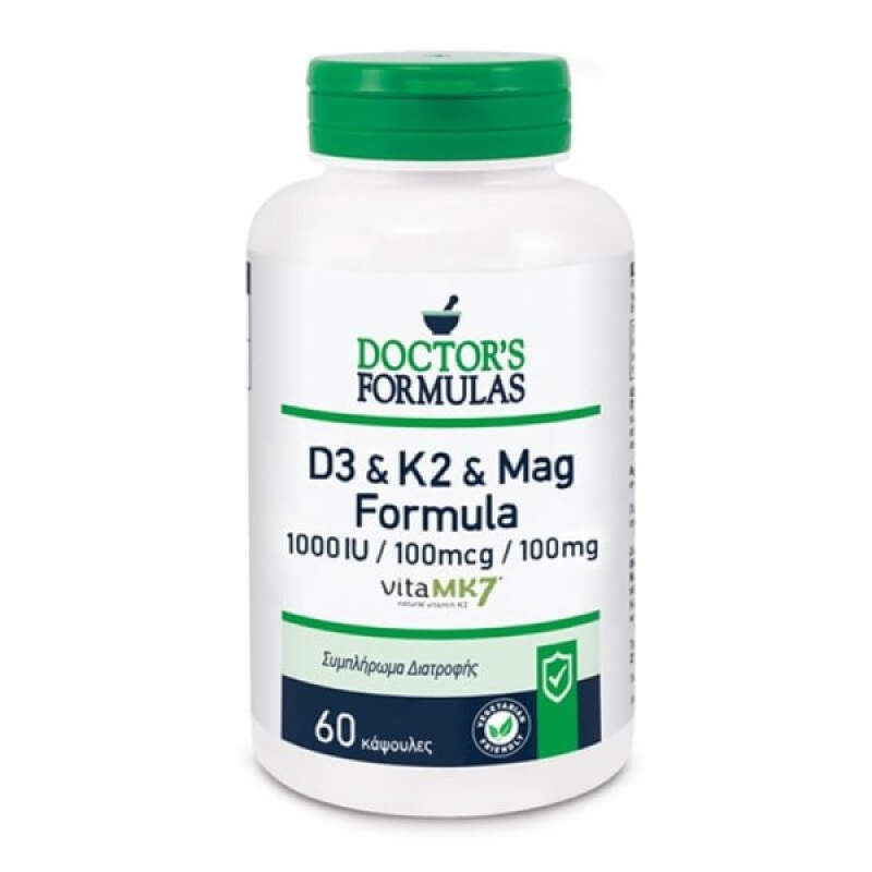 Doctor's Formulas D3 & K2 & Mag Formula (60 Κάψουλες)