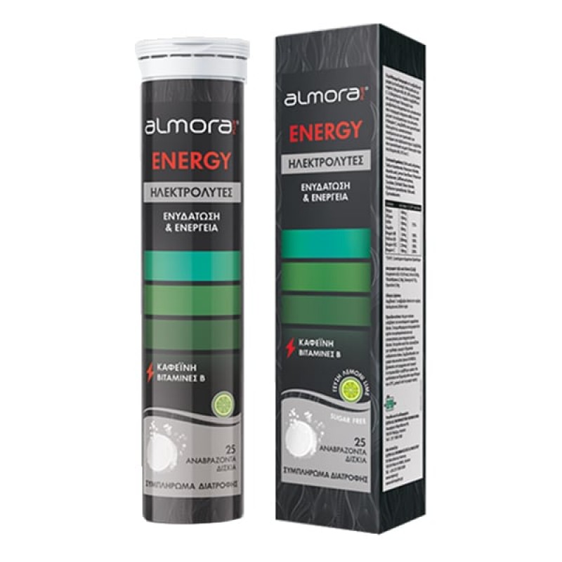 Almora Plus Energy ηλεκτρολύτες για Ενυδάτωση & Ενέργεια Γεύση Λεμόνι, 25 δισκία Almora Plus Energy ηλεκτρολύτες για Ενυδάτωση & Ενέργεια Γεύση Λεμόνι, 25 δισκία