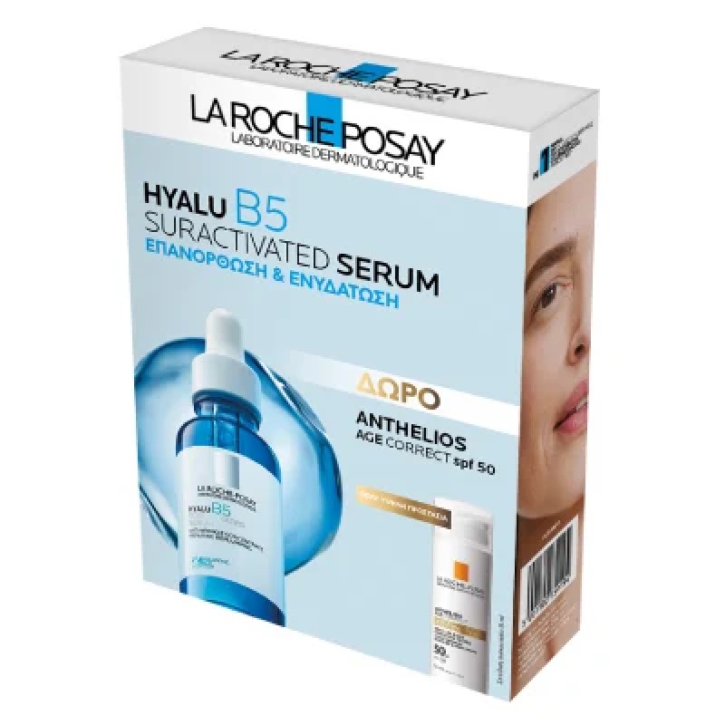 La Roche-Posay Promo Hyalu B5 Suractivated Serum (30ml) & Δώρο Anthelios Age Correct SPF50 (15ml)