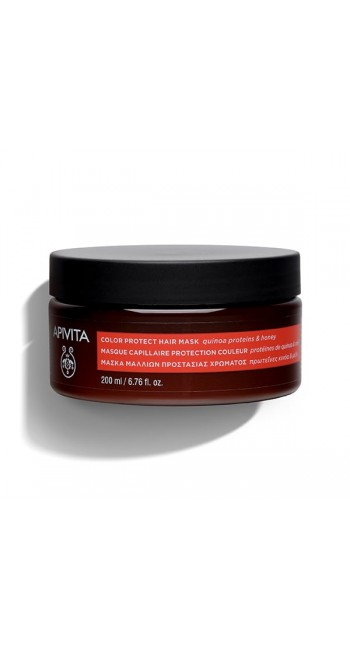 Apivita Color Protect Hair Mask Μάσκα Προστασίας Χρώματος με Πρωτεΐνες Κινόα & Μέλι, 200ml
