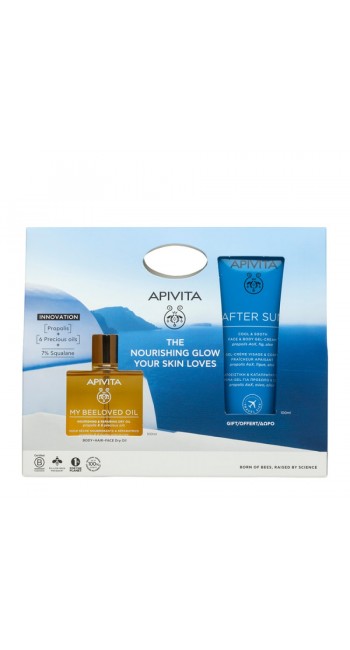 Apivita Promo Pack "The Nourishing Glow Your Skin Loves" — My Beeloved Ξηρό Λάδι (100ml) + ΔΩΡΟ After Sun Cream-Gel (100ml)