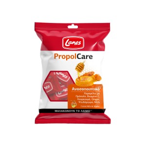 Lanes PropolCare Καραμέλες για το Λαιμό με Γεύση Μέλι & Λεμόνι, 54gr