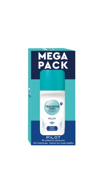 Noxzema Men Pilot Roll-On Αποσμητικό Mega Pack (2x50ml)