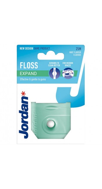 Jordan Expand Floss Οδοντικό Νήμα (25m)