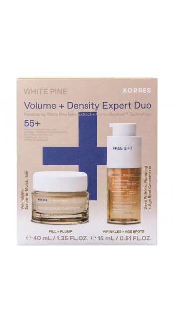 Korres Promo White Pine Volume + Density Expert Duo — Σετ Εντατικής Αναπλήρωσης Όγκου (Κρέμα Ημέρας 40ml & Ορός 15ml)