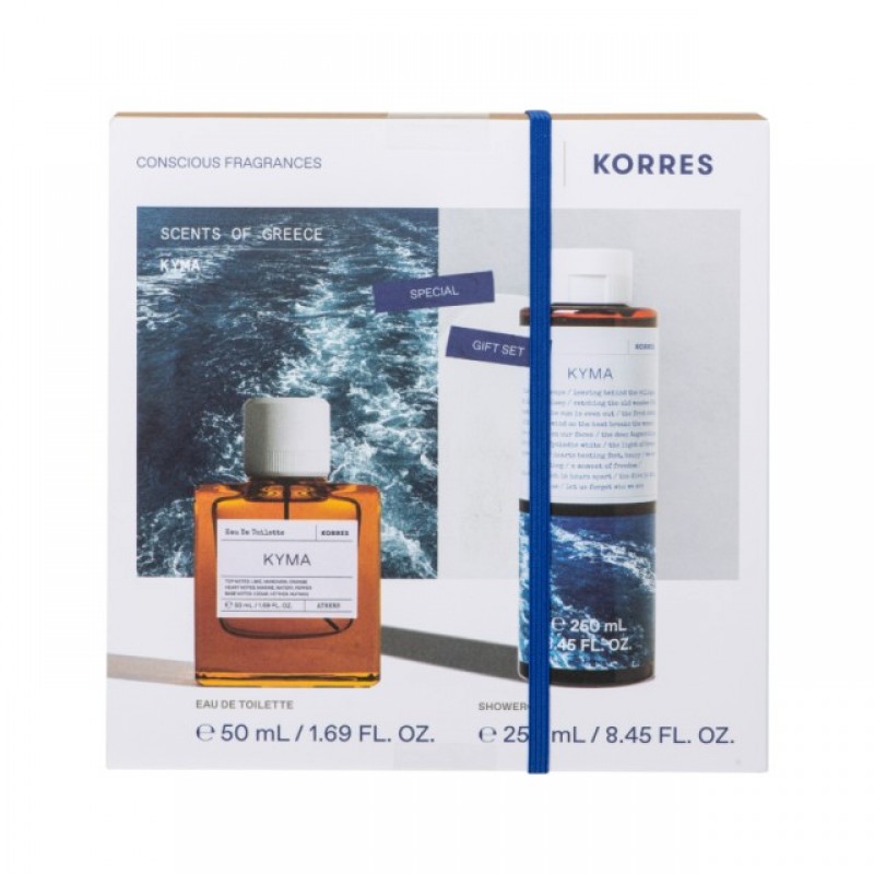 Korres Set Περιποίησης Σώματος KYMA: Αφρόλουτρο (250ml) & Άρωμα Eau de Toilette (50ml)