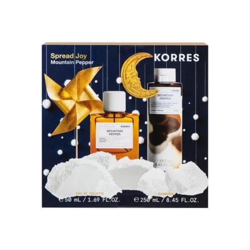 Korres Promo Spread Joy — Mountain Pepper (Eau De Toilette 50ml & Shower Gel 250ml)