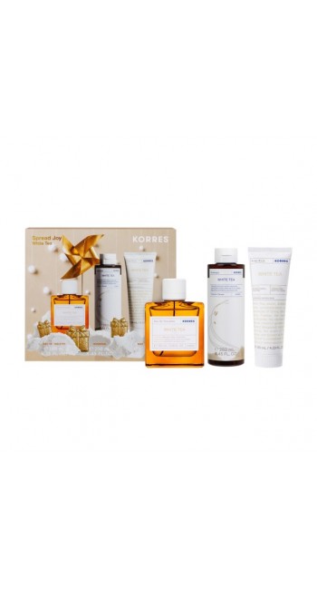 Korres Promo White Tea — Σετ Περιποίησης & Αρώματος (Eau De Toilette 100ml, Shower Gel 250ml & Body Milk 125ml)