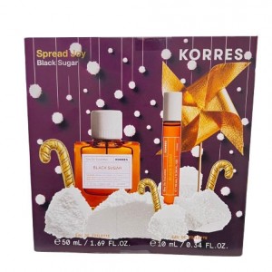 Korres Promo Spread Joy — Black Sugar (Eau De Toilette 50ml & Eau De Toilette 10ml)