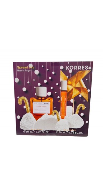 Korres Promo Spread Joy — Black Sugar (Eau De Toilette 50ml & Eau De Toilette 10ml)