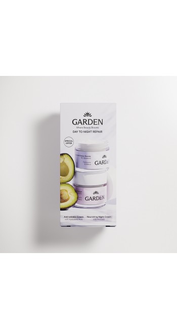 Garden Day to Night Repair & Renewal Care Set (Anti-Wrinkle Cream 50ml + Nourishing Night Cream 50ml)